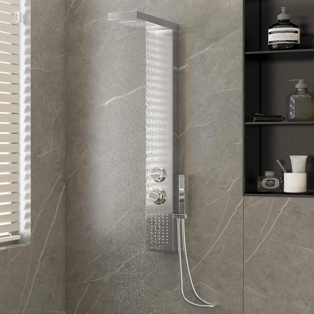 Vidaxl Panel Prysznicowy Ze Stali Nierdzewnej, Kwadratowy