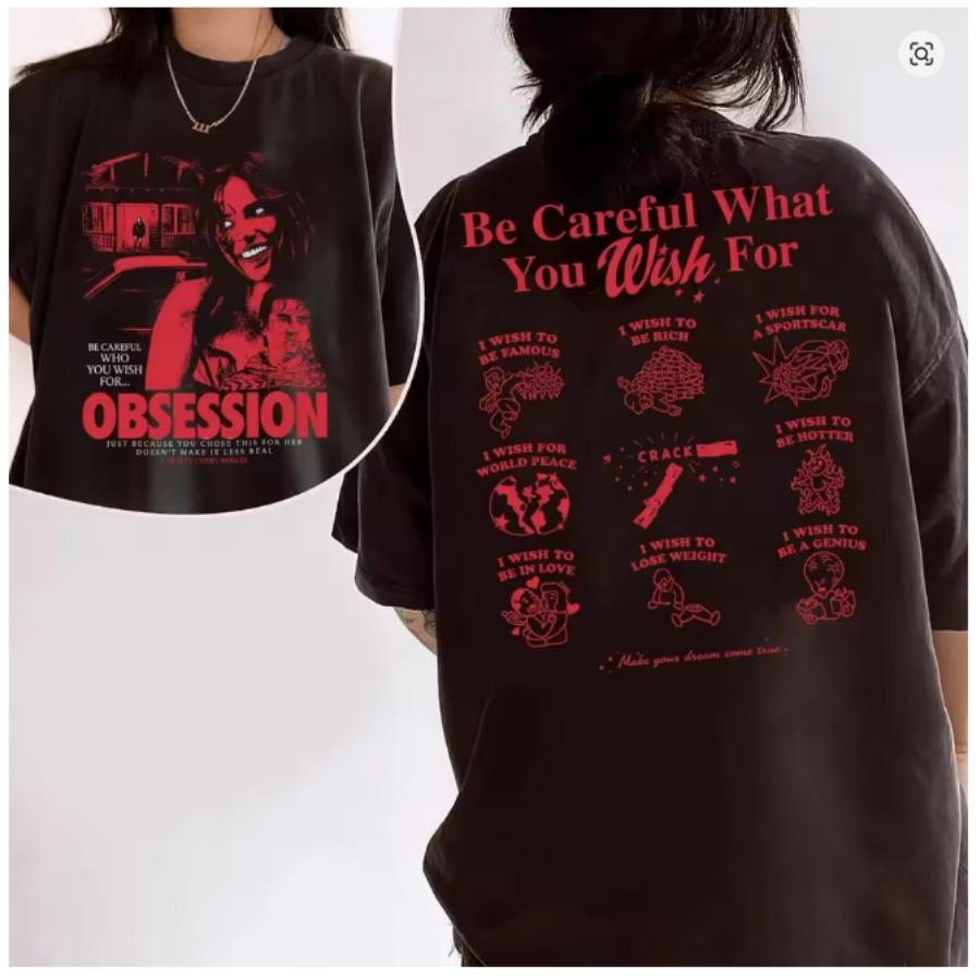 Horror Movie Obsession One Wish Willow Short Sleeve T Shirt Unisex Unisex Harajuku Tops 90s Aesthetic Graphics Tshirt Cotton Tees