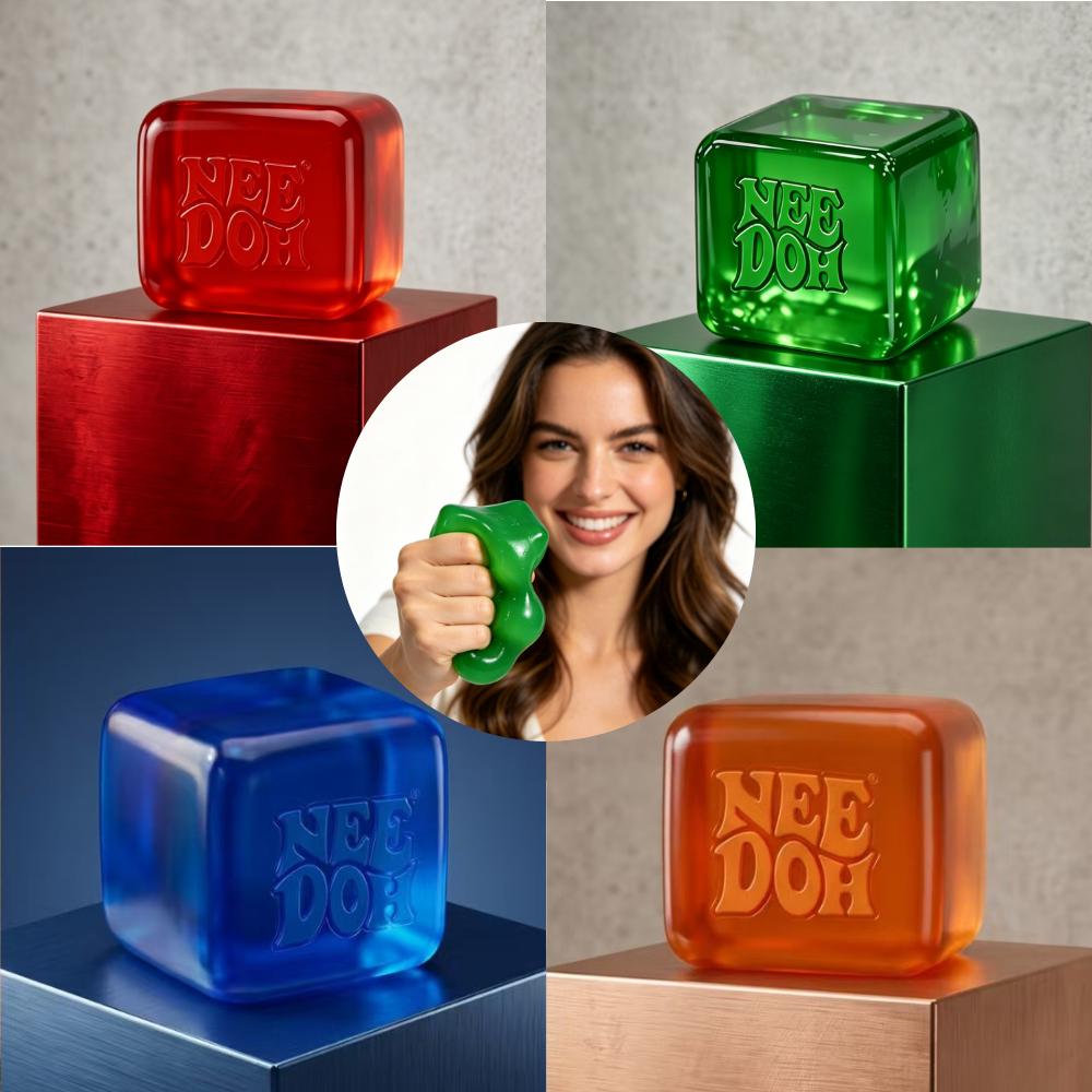 Nuovo Needoh Nice Cube Giocattolo Sensoriale da Spremere Fidget Giocattolo Sollievo dallo Stress Rilascio sulla Punta delle Dita Blind Box Regalo di Compleanno