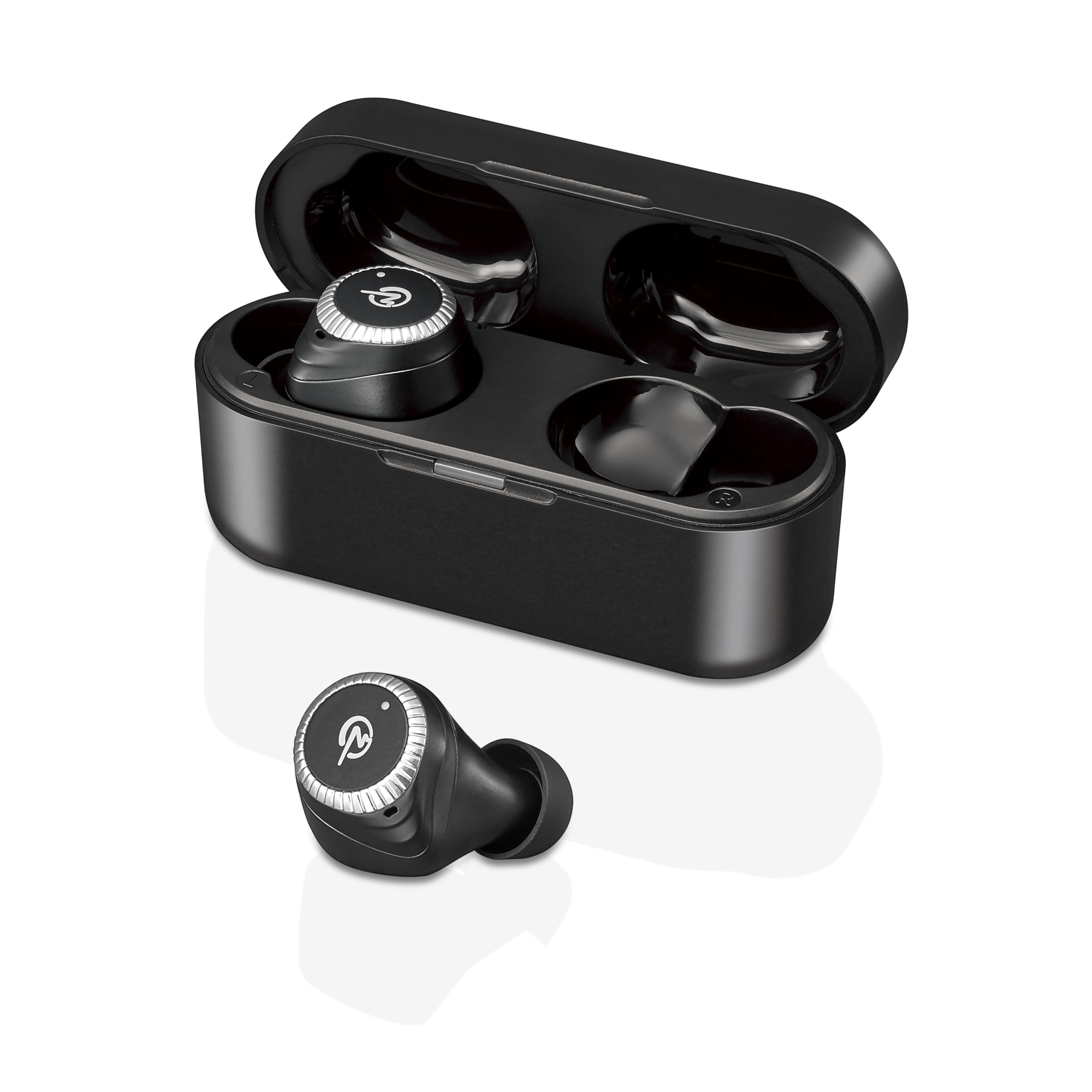 

x Noise Canceling Earphones MS-TW33BK (Black Silver) чёрный