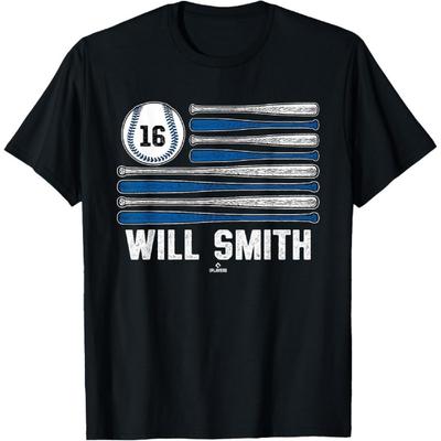 Baseball American Flag Will Smith Los Angeles Baseball MLBPA T-Shirt