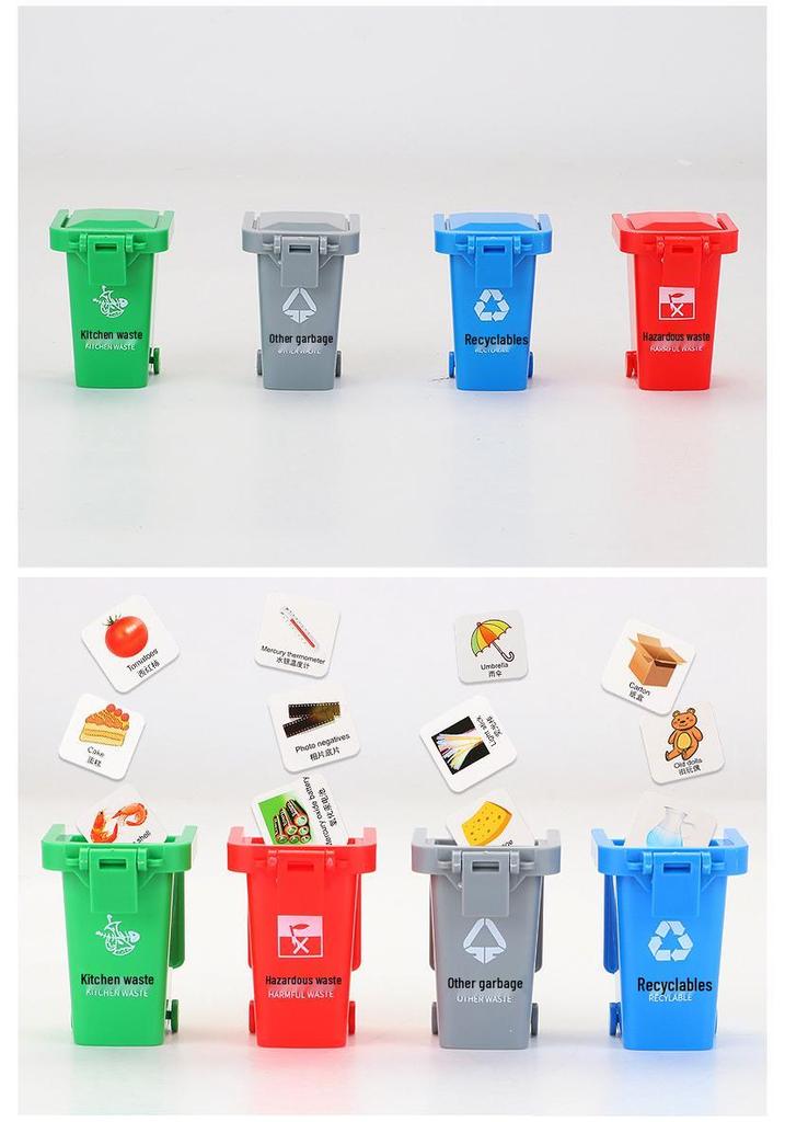 Cadywell 1:24 Garbage Sorting & Disposal Truck Model Toy, Alloy Material