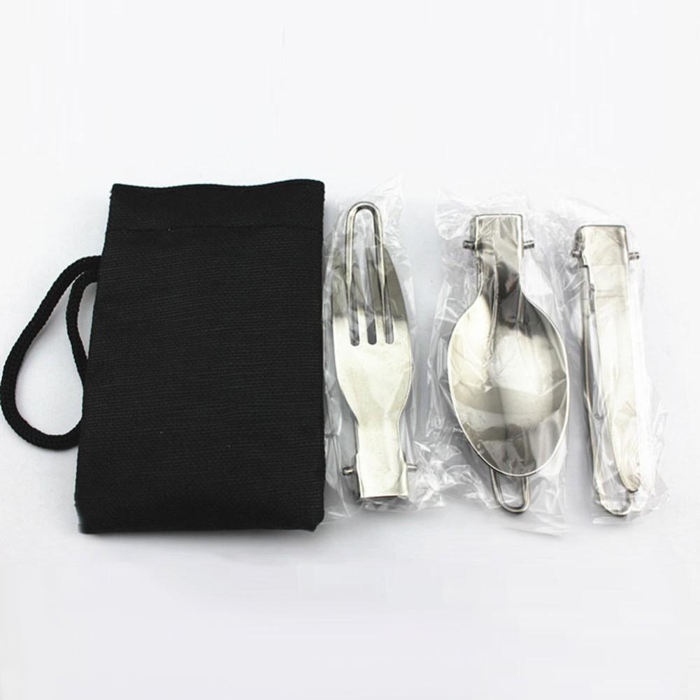Utensil Set Camping Cutlery Utensil Set Flatware Silver