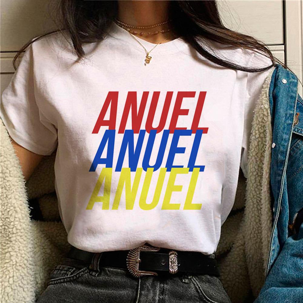 

Anuel футболки женские японские манга топы женские смешные одежда