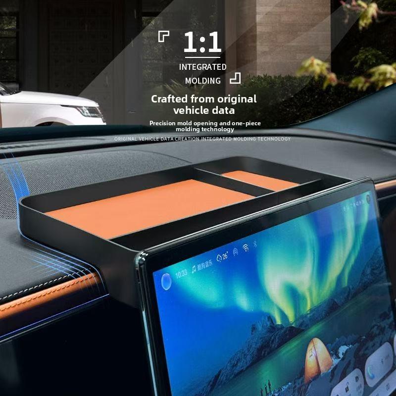 Car Dashboard Navigation Screen Storage Box for BYD Sealion 7 EV Sea Lion 07 Interior Accessories 2024 2025 2026