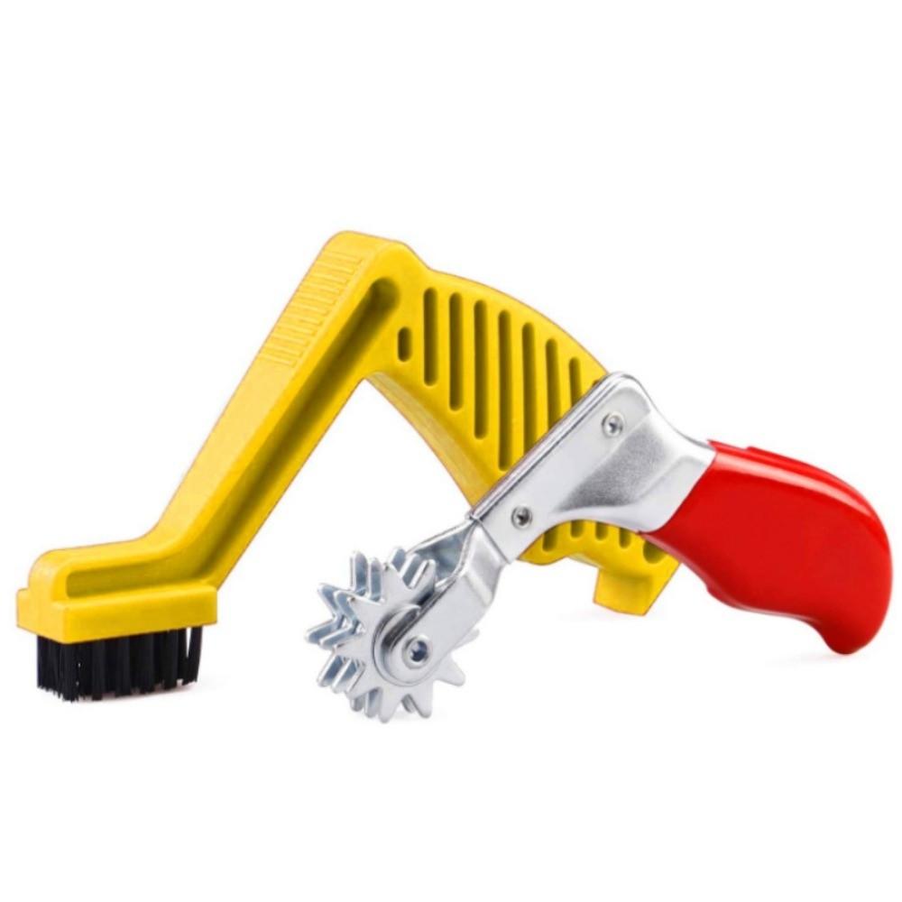 

L-образный инструмент для чистки подушек Удаление остатков воска Полировальный инструмент с шипом Полировальная губка жёлтый