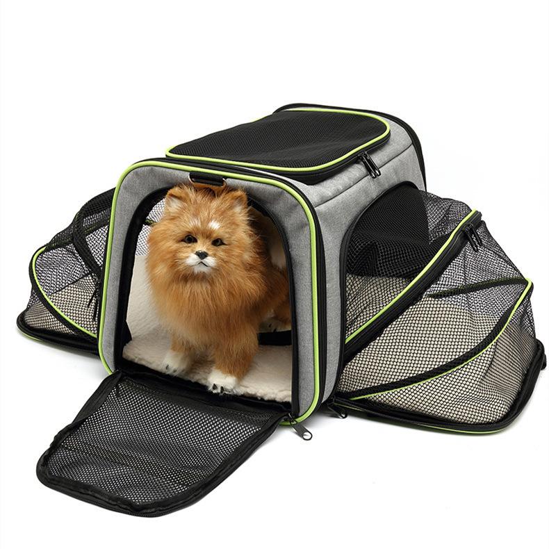 

Portable Expandable Breathable Foldable Shoulder Bag Cat Dog Carrier Bags Outgoing Travel Pets Handbag Transport Bag 40x25x25cm
