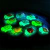 3Pcs Mini Luminous Turtle Figurine Simulation Tortoise Ornament Micro Landscape Fish Tank Aquarium Decor