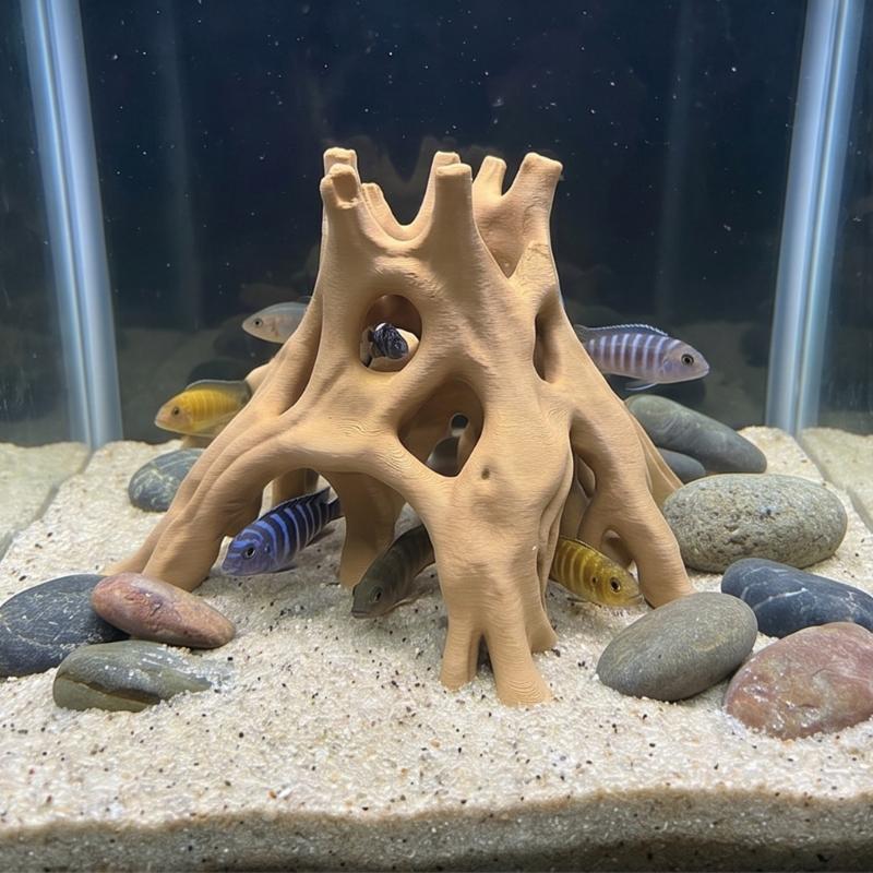 Aquarien Treibholz Dekoration Baumwurzel Verstecke für Fische und Garnelen Ruheplatz Laichplatz und Unterschlupf Natürliche Haltbarkeit