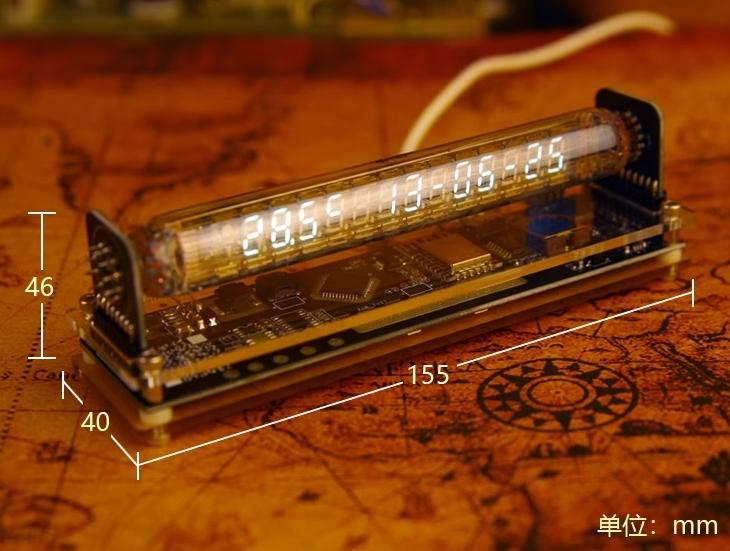 Nixie Tube Table Clocks Vacuum-tube Digital Tabletop Glow Tube Clock Electronic Watches Room Decorating Items Office Desk Gift