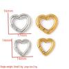 Polished Stainless Steel Heart & Round Spring Ring Buckles for DIY