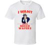 I Want More Necco Wafers Uncle Sam Favorite Food Parody T Shirt