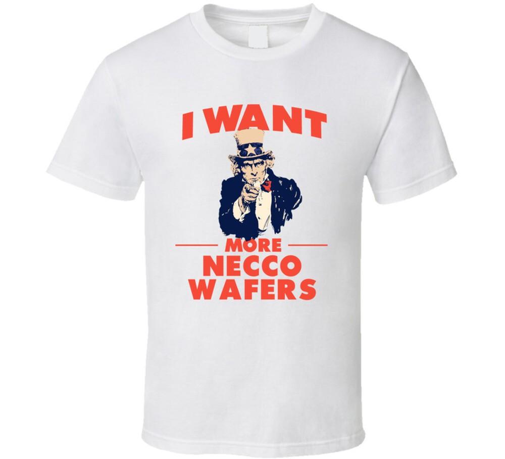 

I Want More Necco wafers Uncle Sam Favorite Food Parody T Shirt S