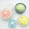 4pcs Daisy Flower Silicone Mold Scented Cup Candle Fragrant Plaster Ornament Molds Durable Easy to Demold for Home Decor Gifts
