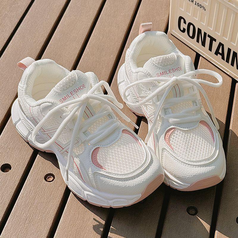 Mesh dad shoes 22 new summer breathable platform shoes small height increase casual sports shoes