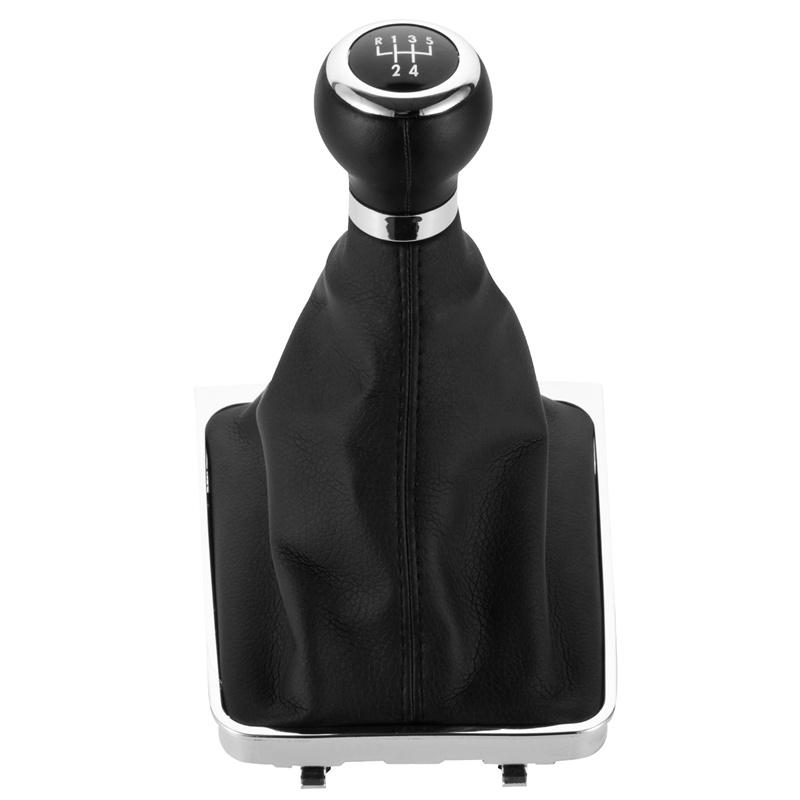 For Volkswagen VW Passat B6 B7 2005-2015 5/6 Speed Gear Shift Knob Head Leather Gaiter Boot Cover Collar Case Car Accessories