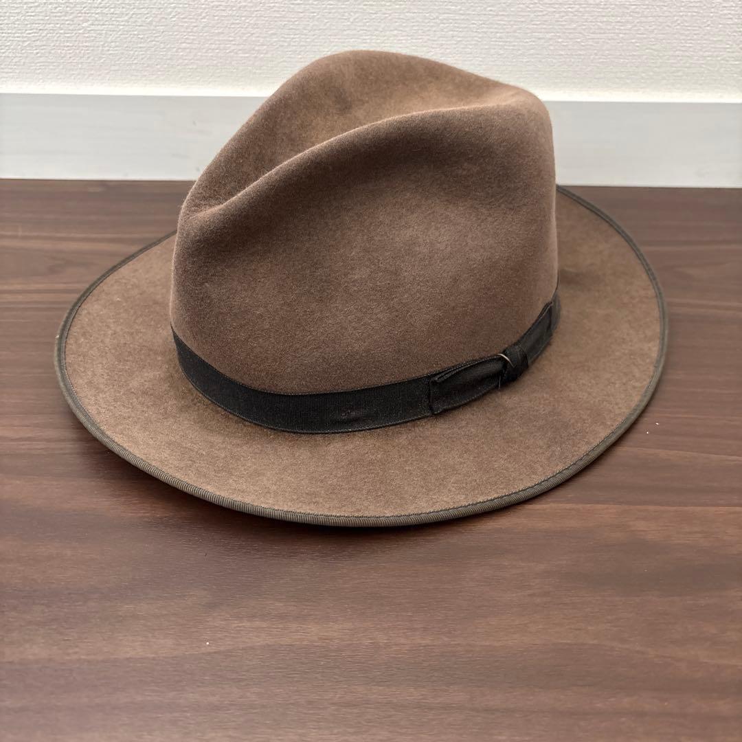 Used Stetson Hat L Gray Black