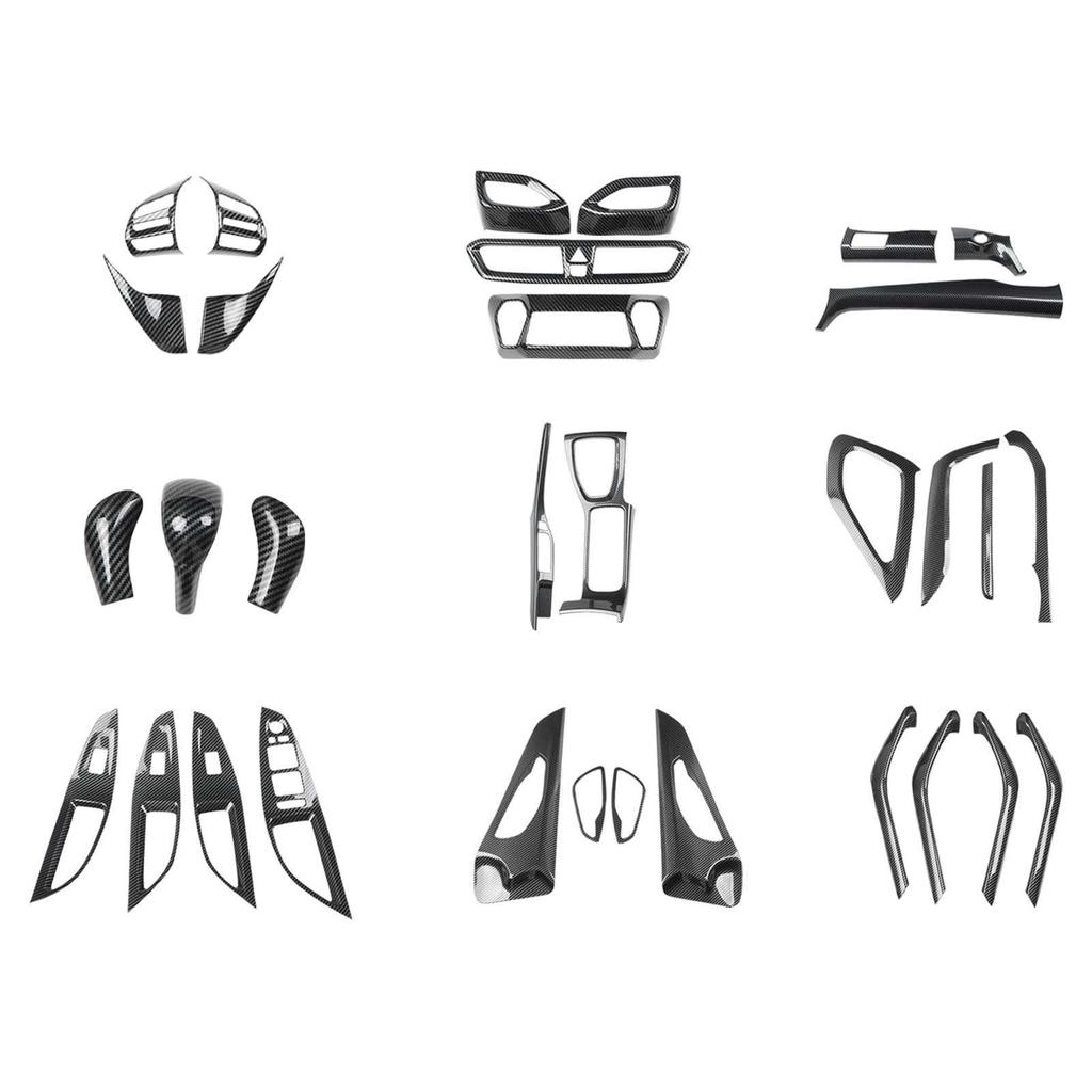 19-21 Model Fiesta Carbon Fiber Interior Upgrade: Navigation & Electric Window Stickers