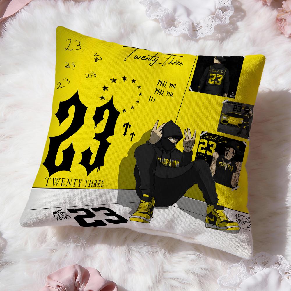 RAP C-Central Cee Cushion Cover Premium Comfort Reversible Pillow Cove -Two In One Design for Any Room & Car Interior