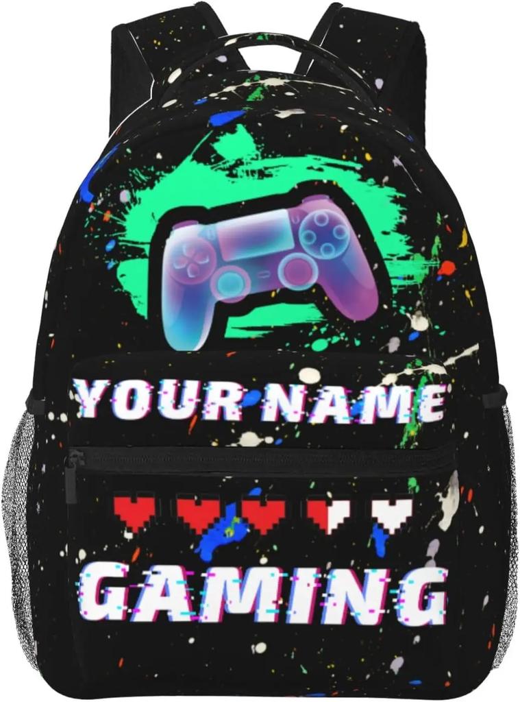 Personalized Backpack for Custom Backpacks with Name for , Customized Fish Scales School Bookbag for Back To Sch