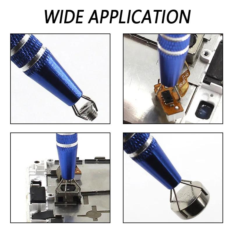 Chip Vier-Klauen-Greifer IC-Extraktor Rutschfester Greiferstift Zum Greifen von Schmuck Präzisionsteilen Schrauben Handwerkzeug