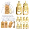 24pcs Metal Bottle Openers With Organza Bags Thank You Tags Baby Shower Theme Party Return Favors