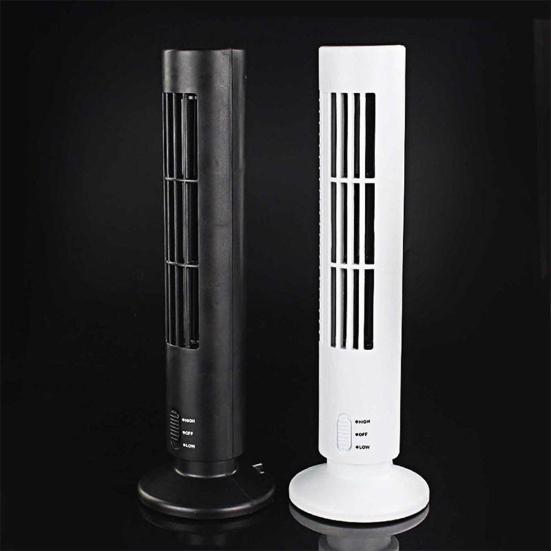 Portable USB Bladeless Air Conditioner Cooling No Leaf Cool Desk Electric Fan
