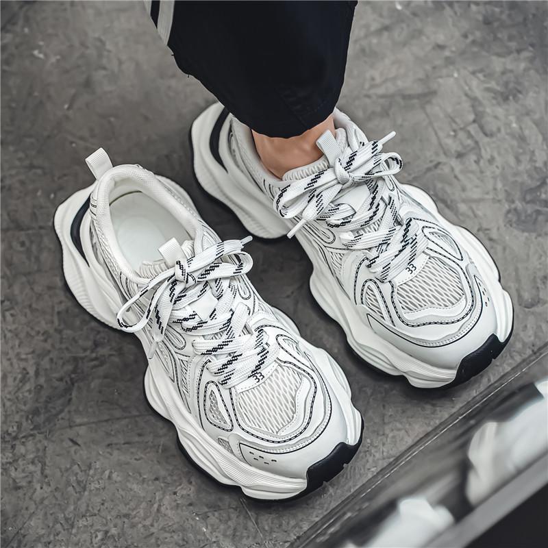 Youth Adult Shock Absorption Anti Slip Wear-resistant Retro Outdoor Thick Sole Running Shoes Casual Sports Men's Shoes