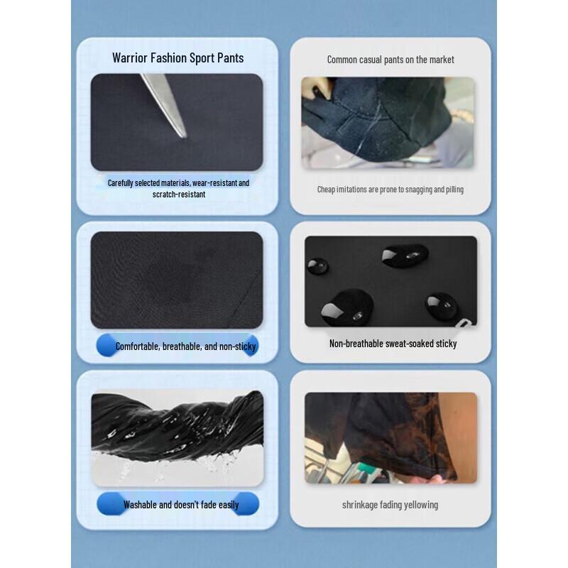 Warrior Men's Ice Silk Quick-Dry Casual Pants