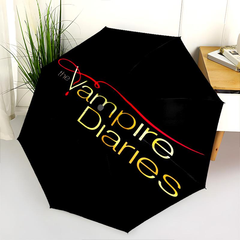 Moonlit Secrets Shadows Folding umbrella Suitable for all seasons Umbrella travel Three folds Umbrella