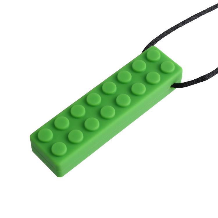 Baby Silikon Beißring: Regenbogen-Bausteine & Kauspielanhänger