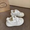 Herbst neue Plateau weiße Schuhe Kindermode vielseitiger Nischenstil lässige Sportschuhe Brotschuhe Frauen