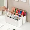 Large Capacity Divided Multifunctional Handle Marker Storage Box Desktop Pencil Organizer For Students