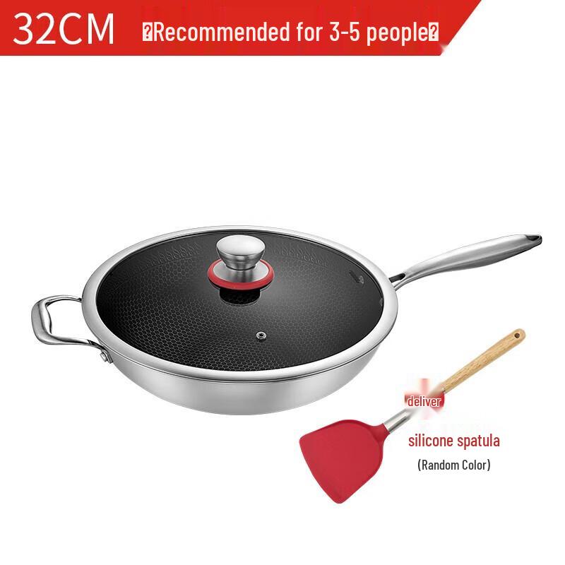 OUMEIDA Crystal Diamond 316 Stainless Steel Wok