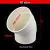 Youshu PVC 45-Degree Drain Pipe Elbow Fitting