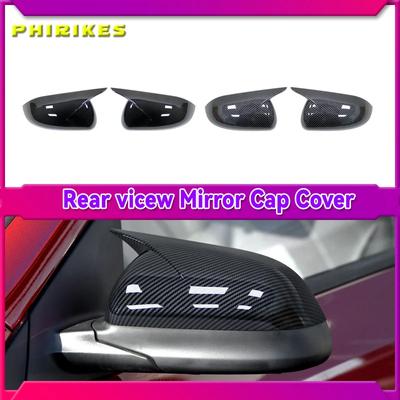 Para KIA K2 CROSS 2017+ RIO 4 2017-2025 Adesivo de capa de espelho retrovisor lateral de carro, tampa de asa, acabamento de capa de porta externa, fibra de carbono