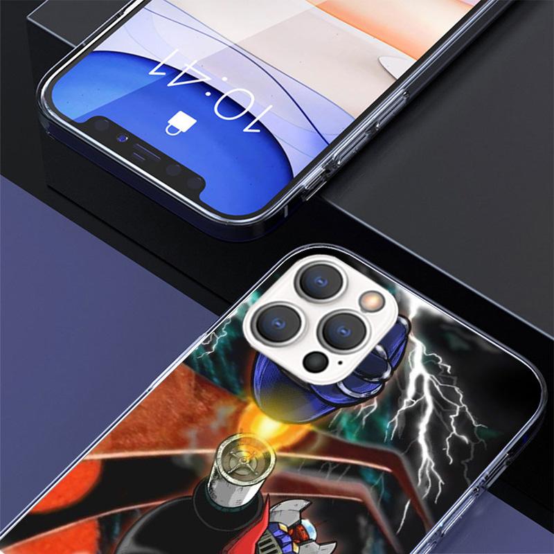 Manga Mazinger Z Anime Phone Case For iPhone 17 Air 16 Pro Max 16E 15 + 14 Plus 11 12 13 Mini 7 8 SE Gift Print Cover Fundas 17