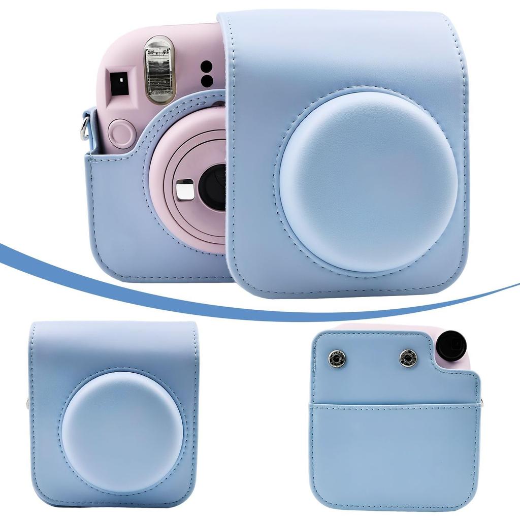 Mini 12 Fotoaparát Pouzdro Album Set Kompatibilní s Fujifilm Instax Mini 12 Instantním Fotoaparátem Ochranné Pouzdro z PU Kůže s Nastavitelným Ramenním Popruhem Album