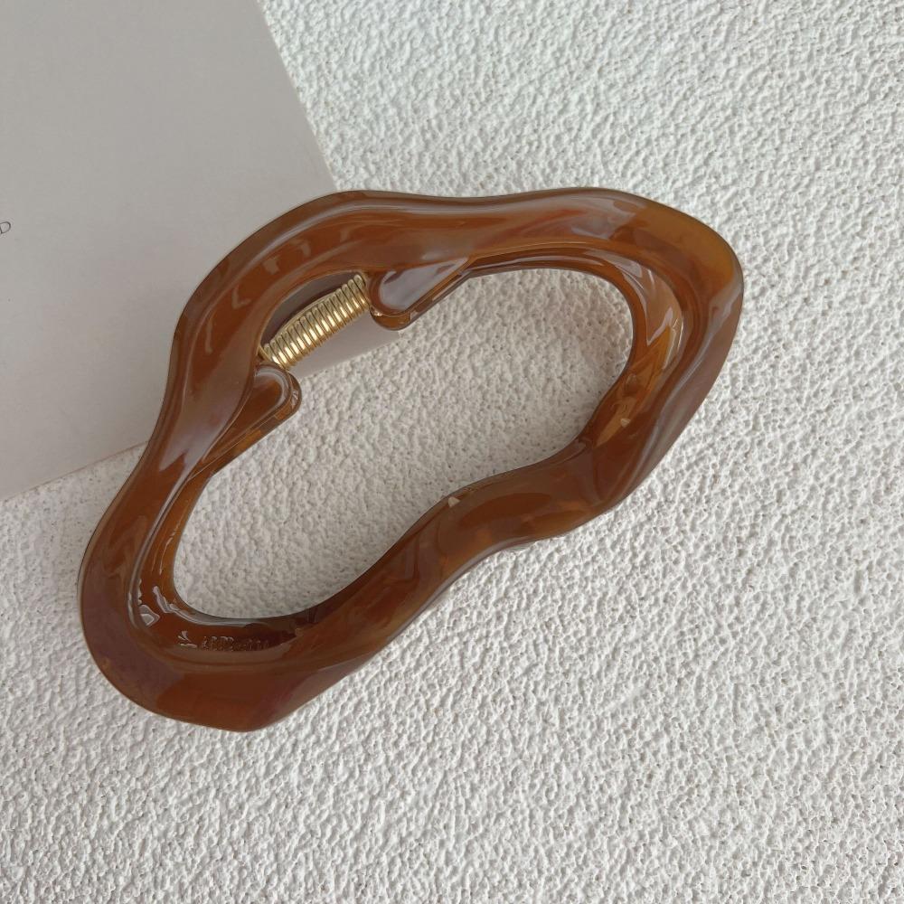 

Элегантные Облака Выдолбленные Заколки-крабы для волос Женские Девичьи Желейные Акриловые Зажимы для волос Пластиковые Необычные Заколки Аксессуары для волос Новые