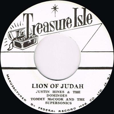7-Zoll-Schallplatte JUSTIN HINDS & THE DOMINOES, TOMMY - Lion Of Judah / Danger Man - 007 T016 Treasure Isle 2017 Japan Reggae, Ska & Dub Gebraucht