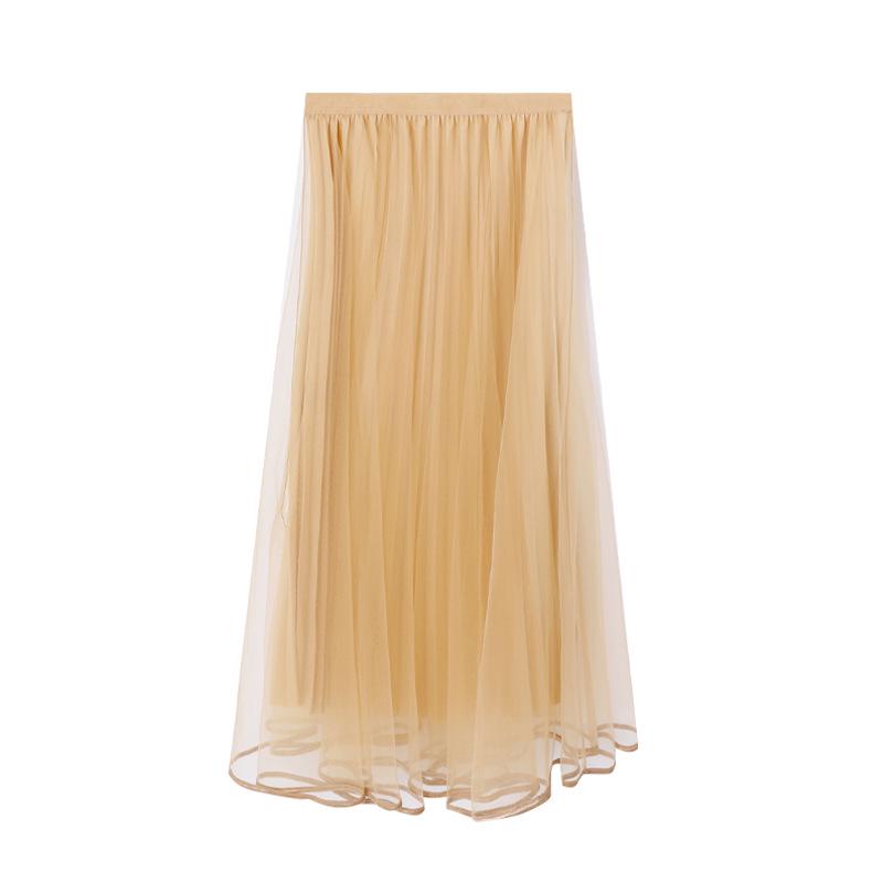 

Юбка-сетка Aixili 2024 Winter French High Talys — эластичная, универсальная модель для женщин