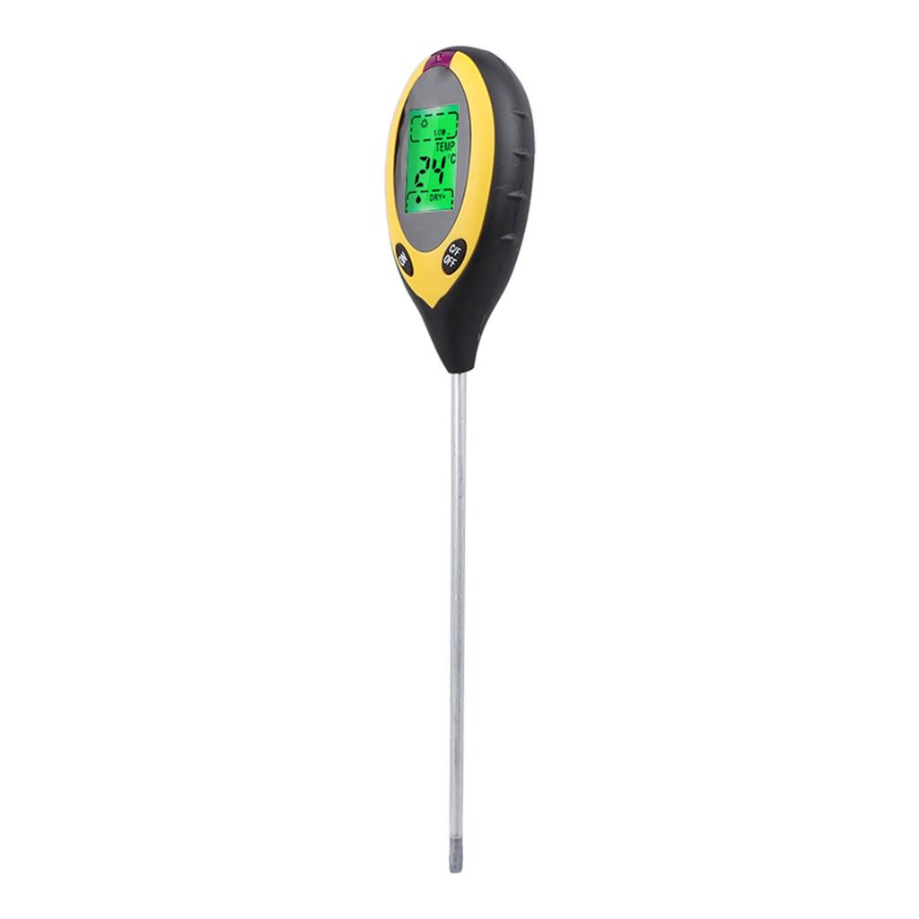 Soil Detector 4 In 1 Moisture Temperature PH Light Accurate Measurement Digital Display Soil Tester