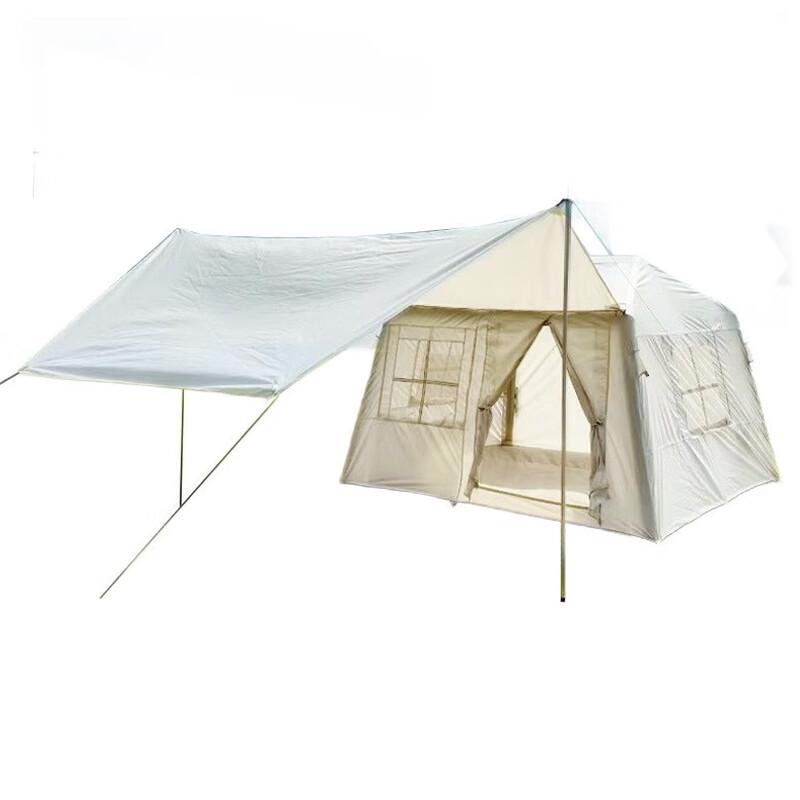 Portable 3-4 Person Inflatable Camping Tent with Canopy