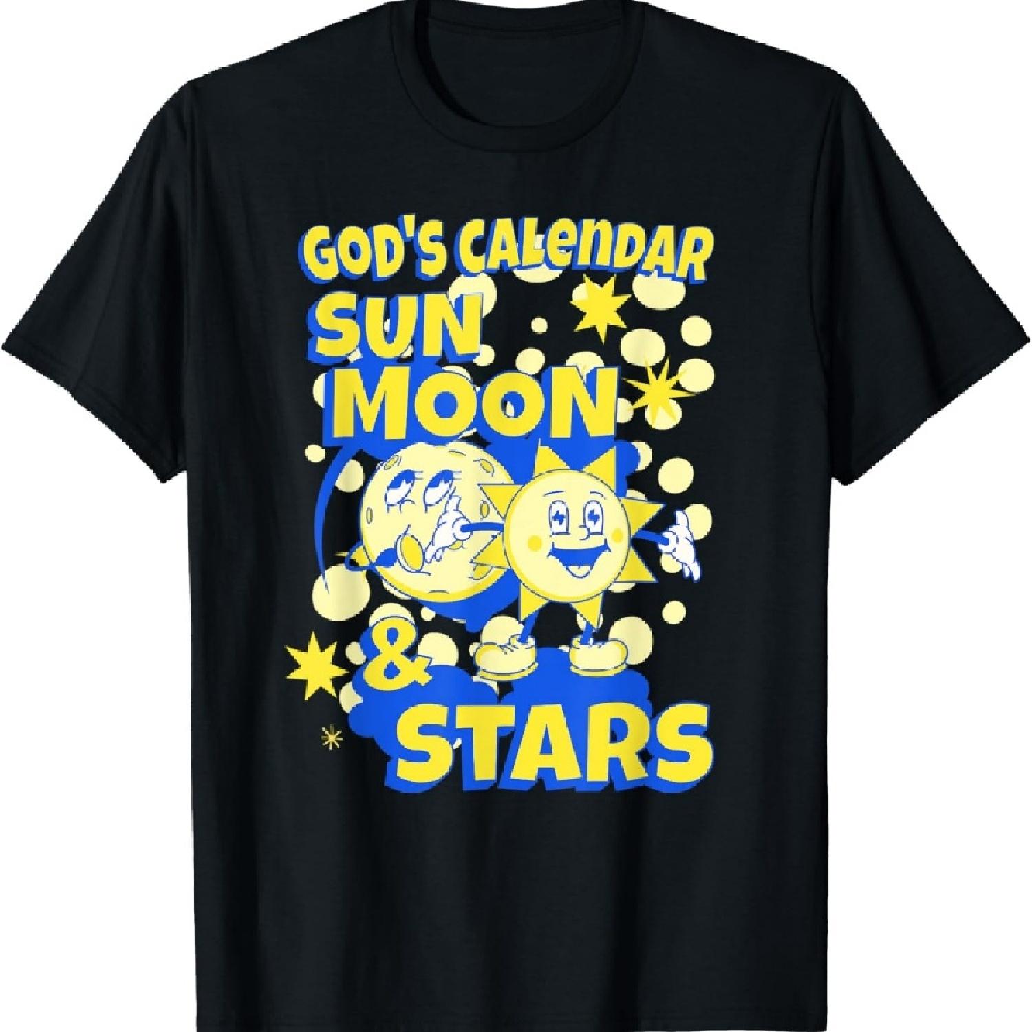 

Божий календарь Солнце Луна и Звезды Футболка XXXXXL чёрный