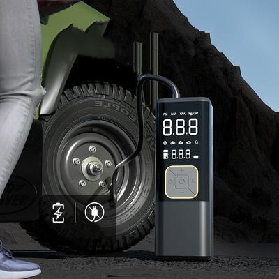 Samochodowy kompresor powietrza Przenośna elektryczna pompka powietrza Bezprzewodowa pompka do opon samochodowych Wyświetlacz cyfrowy Pompka do piłek rowerowych Do akcesoriów samochodowych
