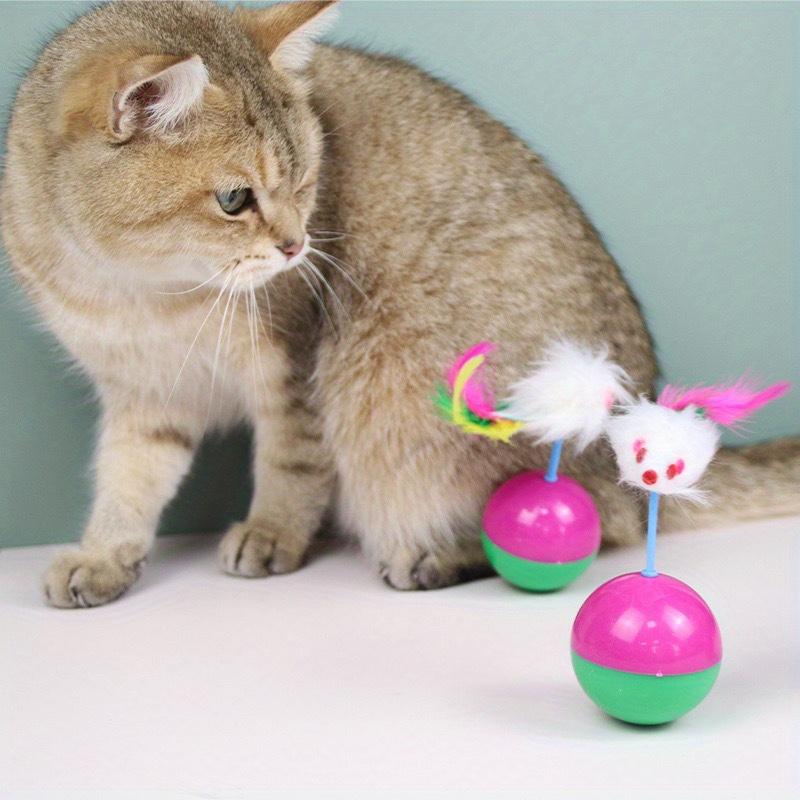 2pcs Cat Toys Set Mouse Not Tumbler Fun Teasing Cats and Dogs Self High Toys Pet Supplies Toys Teasing Cat Toys Interactive