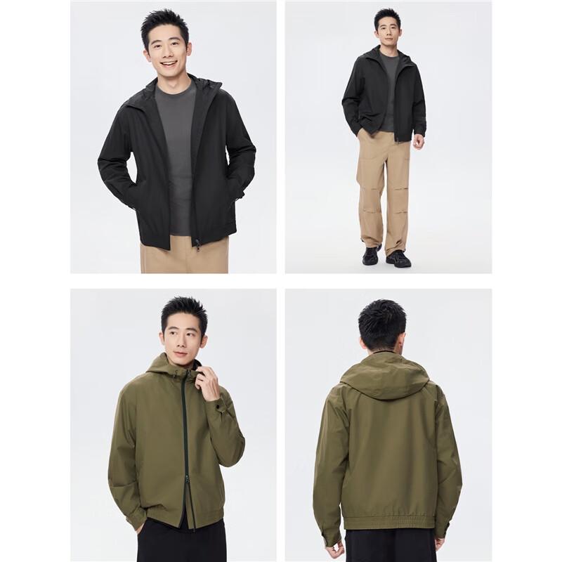 Giordano Men's Loose Fit Hooded Windbreaker Jacket