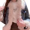 Denim Jacket Women's New Winter Velvet Thickened Autumn and Winter Loose Jacket Cotton-padded Coat