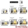 Flat Printing Curtains Without Rod Golden Triangle Abstract Valentine Is Day Festival Versatile Curtain Set Of 2 Minimalist Made Polyester Washable