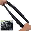 13*16in Steering Wheel Cover 1pc Black Replacement